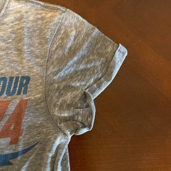 Recycled Karma Womens‎ David Bowie 74 World Tour Graphic Tee Gray - Picture 5 of 7